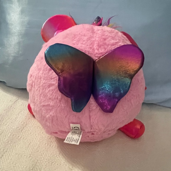 Flamingo Unicorn Plush Toy with Heart & Wings - Picture 3 of 6